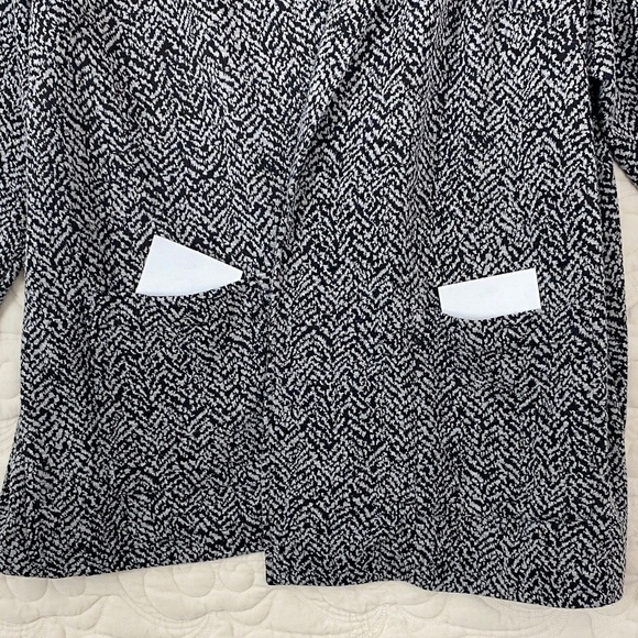 Penningtons 80s Open Front Jacket Black & Gray - Picture 2 of 10